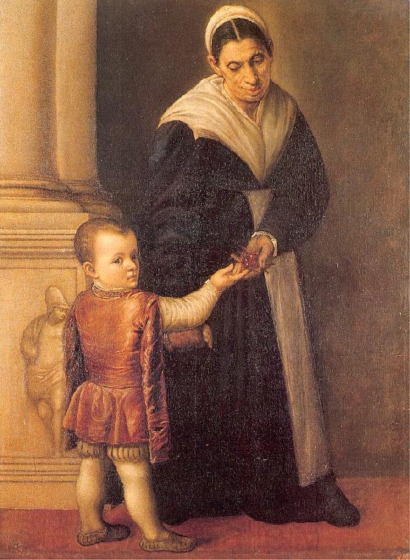Marescalca, Pietro Child with Nurse Norge oil painting art